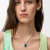 スターリングシルバー、エナメル、クリスタル製の「スカラベオ」ネックレス スターリングシルバー、エナメル、クリスタル製の「スカラベオ」ネックレス