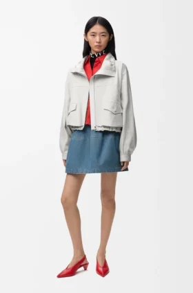 コットンとシルクのジャケット