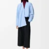コットンとシルクのクロップドパンツ コットンとシルクのクロップドパンツ