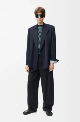 ウール製ドローストリングパンツ