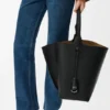 スムースカーフスキン製 ラージ・ビルバオ・バケット