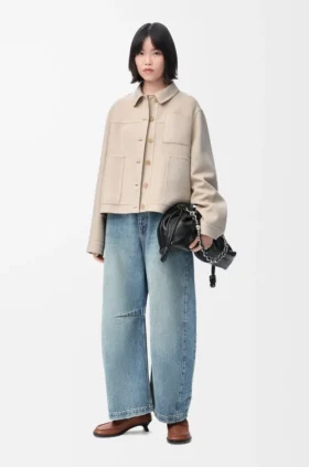 ウールとカシミア製のワークウェアジャケット