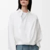 コットン製ドレープシャツ コットン製ドレープシャツ