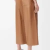 ナッパラムスキン製クロップドパンツ