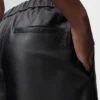 ナッパラムスキン製クロップドパンツ ナッパラムスキン製クロップドパンツ