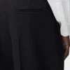 ウール製ワイドレッグパンツ