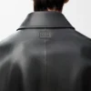 ナッパラムスキン製のジップアップジャケット ナッパラムスキン製のジップアップジャケット