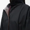 コットンとシルクのフード付きジャケット