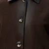 スエードラムスキン製ターンアップジャケット