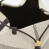 キャンバスジャカードとカーフスキンを使用した「トレジャーバコ」バケットハット