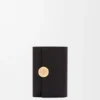 光沢のあるナッパカーフスキン製 Pebble スモール バーティカル 財布