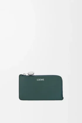 光沢のあるナッパカーフスキン製「Pebble」コインカードホルダー