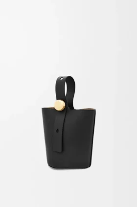 スムースカーフスキン製 ミニ・Pebble Bucket