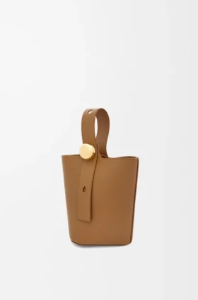 スムースカーフスキン製 ミニ・Pebble Bucket