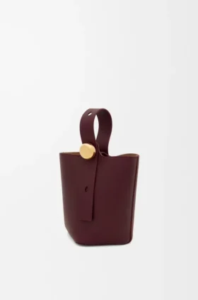 スムースカーフスキン製 ミニ・Pebble Bucket