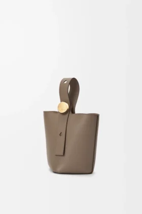 ソフトグレインカーフスキン製 ミニ・Pebble Bucket
