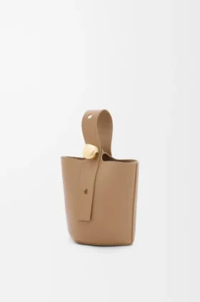 ソフトグレインカーフスキン製 ミニ・Pebble Bucket
