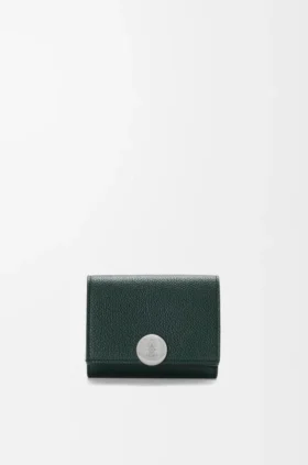 Pebbleグレインカーフスキン製「Pebble」トリフォールド財布