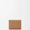 Pebbleグレインカーフスキン製「Pebble」トリフォールド財布
