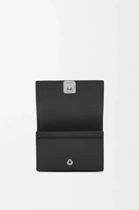 Pebbleグレイン加工のカーフスキン製Anagram名刺入れ