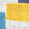 クラシックなカーフスキン製「Puzzle 10」コンフェッティバッグ
