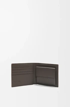クラシックカーフスキン製のPuzzleバイフォールド・コイン財布