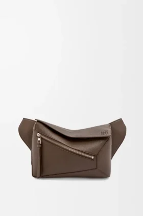 グレイン加工カーフスキン製 スモール Puzzle Bumbag