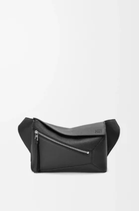グレイン加工カーフスキン製 スモール Puzzle Bumbag