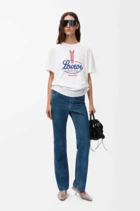 コットンブレンドのTシャツ