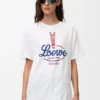 コットンブレンドのTシャツ