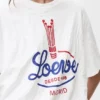 コットンブレンドのTシャツ