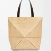 ラフィア製 XL Puzzle Fold トートバッグ ラフィア製 XL Puzzle Fold トートバッグ