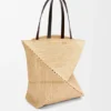ラフィア製 XL Puzzle Fold トートバッグ ラフィア製 XL Puzzle Fold トートバッグ